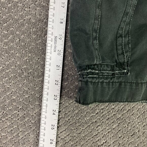 Vtg American Eagle Classic Length Cargo Shorts Mens 38 Black Gray Heavyweight - Picture 12 of 13